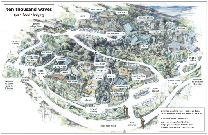 Ten Thousand Waves property map