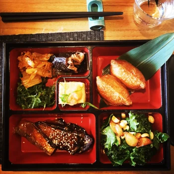 bento selection of dishes